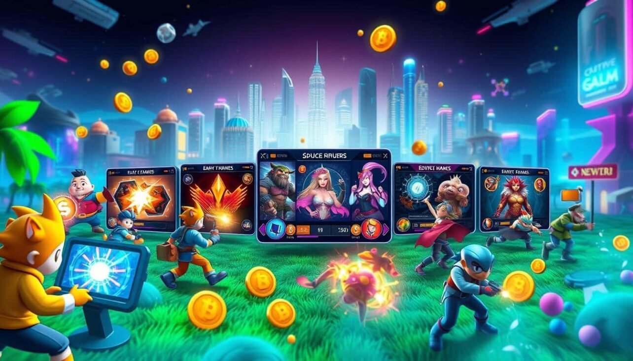 Play-to-earn crypto games with rewards