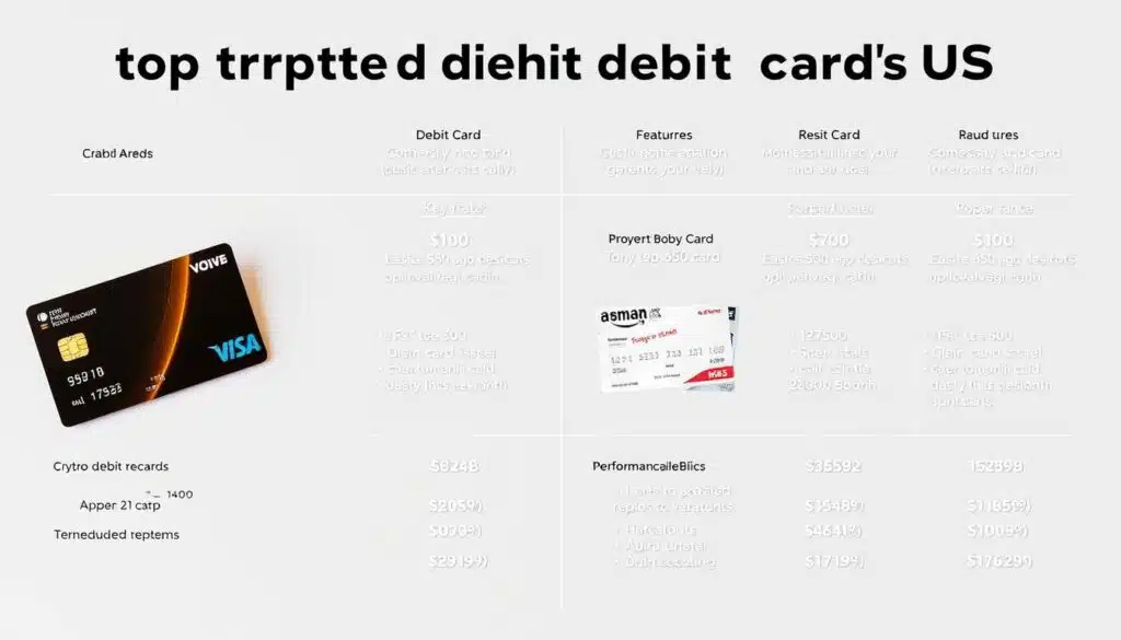 Comparison of top-rated crypto debit cards US