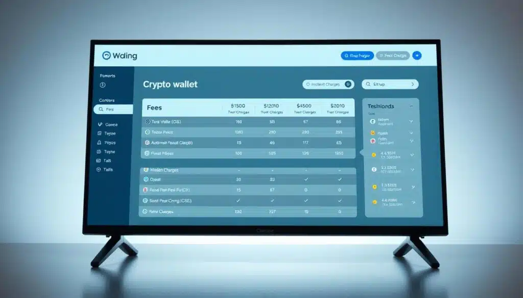 Crypto wallet fee comparison