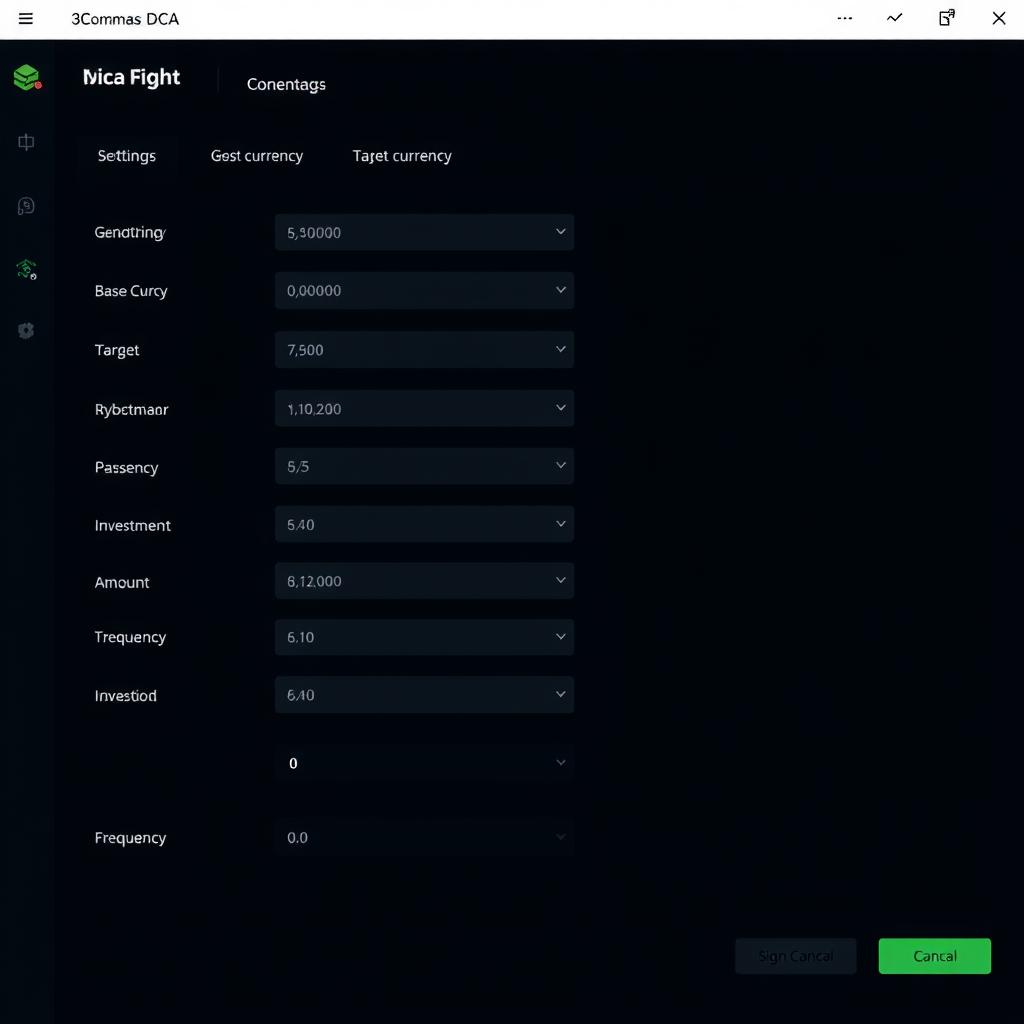 3Commas DCA bot interface