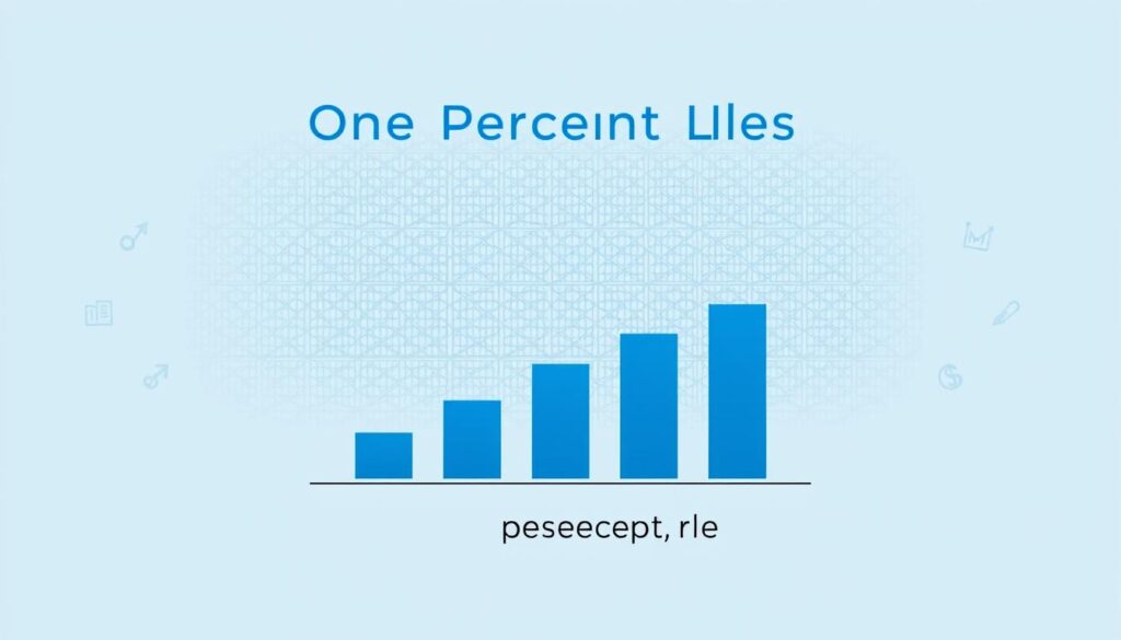 A detailed schematic illustration of the "one percent rule" for position sizing in financial risk management. A clean, minimalist design with a crisp, technical aesthetic. In the foreground, a simple bar chart showing the ideal allocation of a portfolio based on the one percent rule. In the middle ground, a textured background with a grid pattern and subtle financial icons. The lighting is cool and even, with a sense of precision and clarity. The overall mood is one of methodical, data-driven decision-making, conveying the foundational principles of risk management.