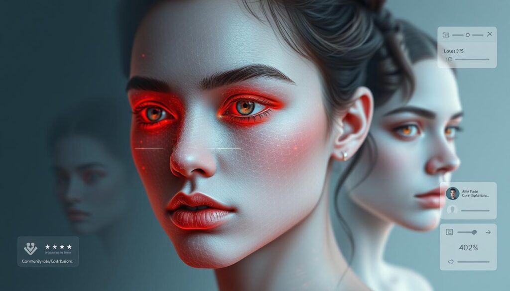 AI-generated portrait NFT that evolves with community input