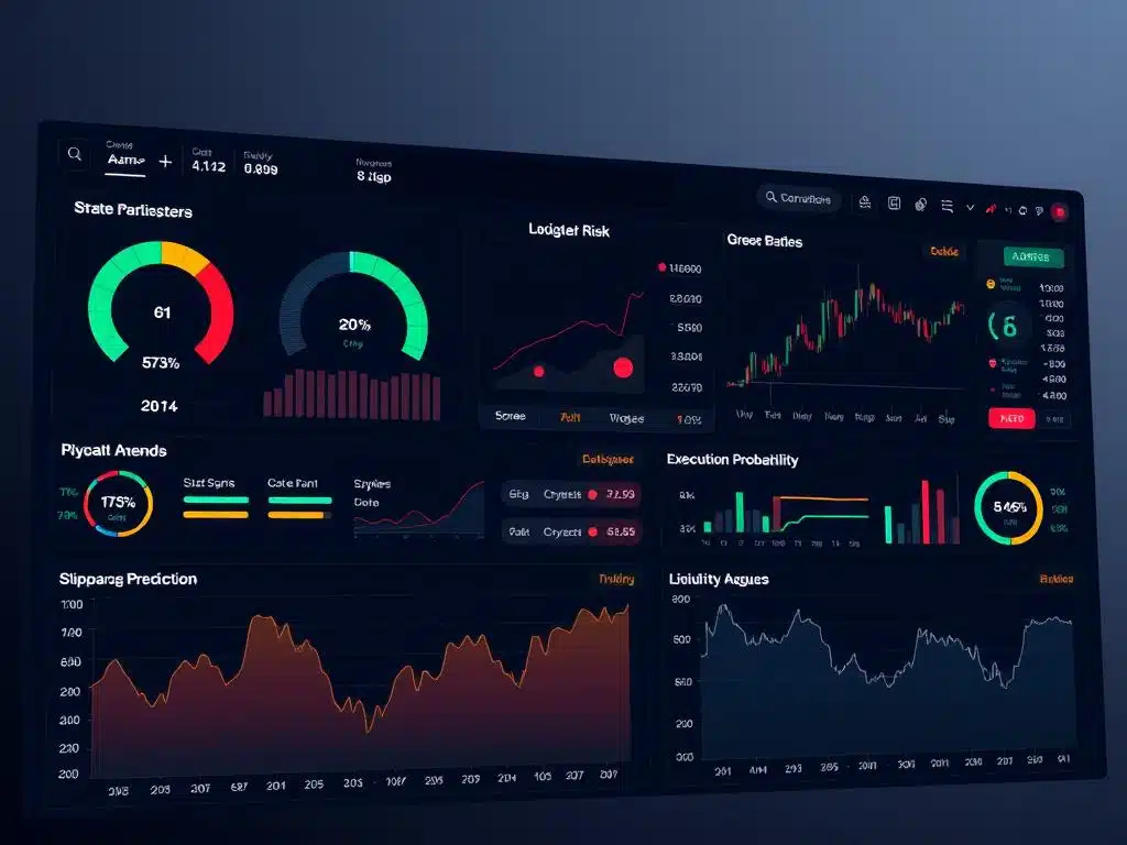 AI risk management system for cryptocurrency arbitrage trading showing risk assessment dashboard AI risk management system for cryptocurrency arbitrage trading showing risk assessment dashboard