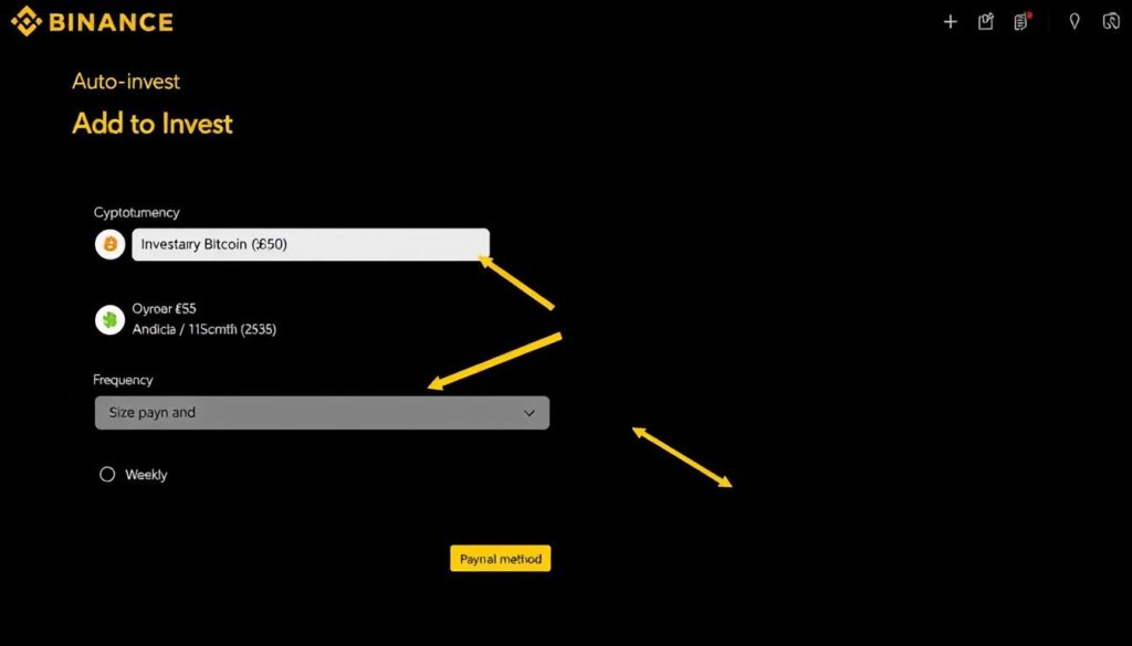 Binance Auto-Invest setup page
