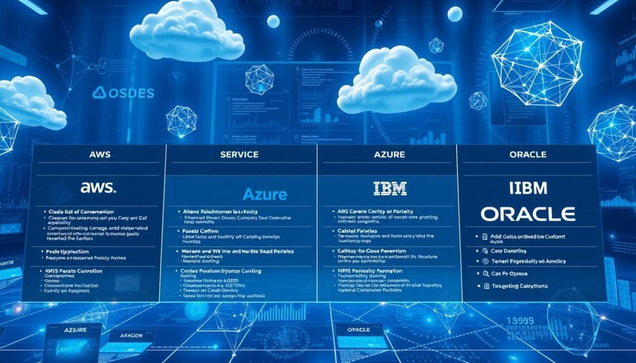 Blockchain as a Service platforms comparison AWS Azure IBM Oracle features