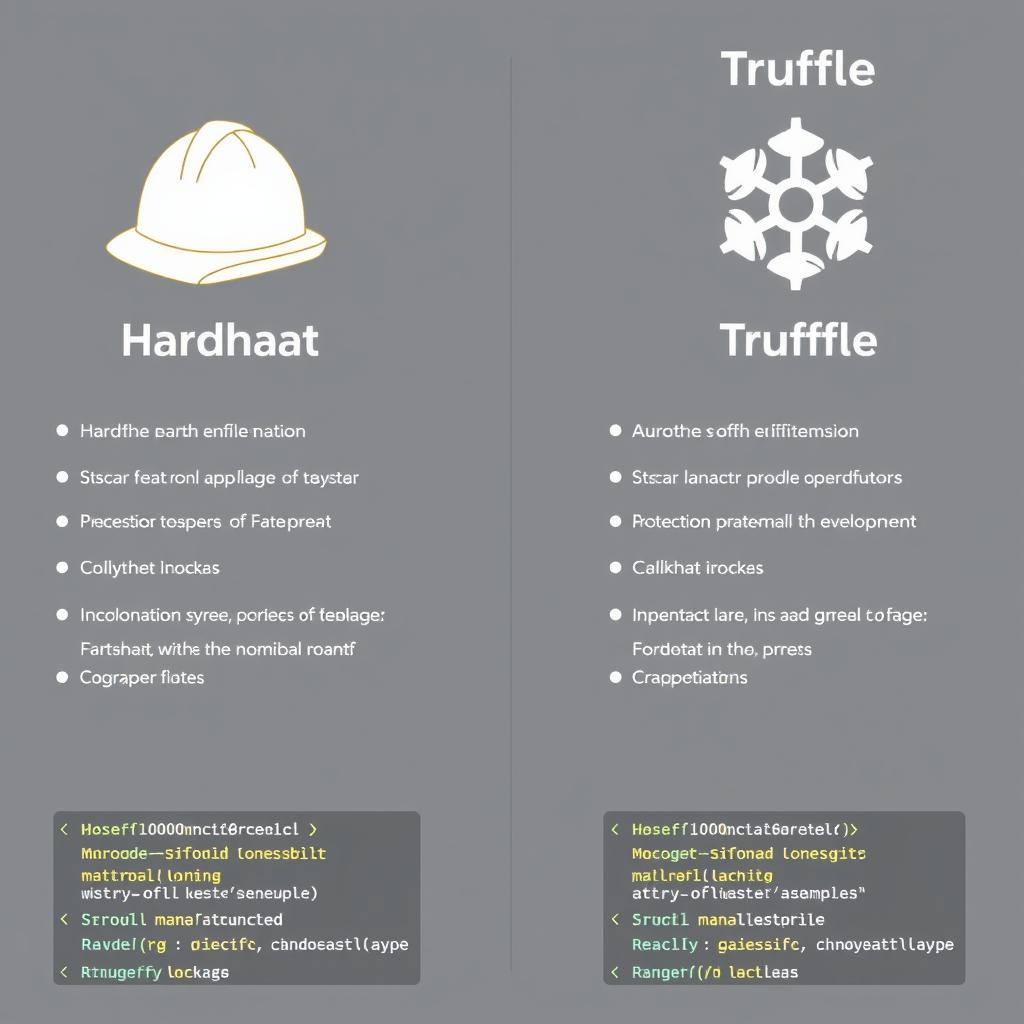 Blockchain development frameworks Hardhat and Truffle