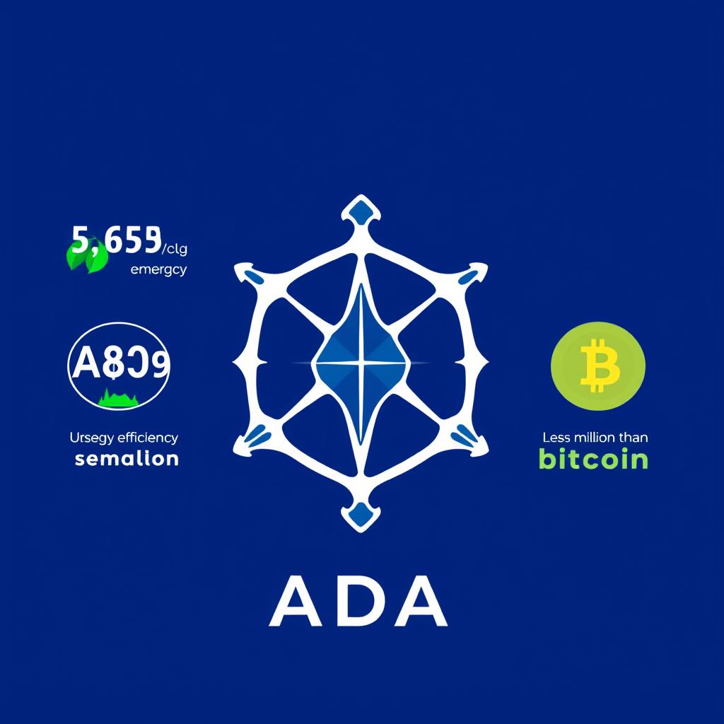 Cardano logo with sustainability indicators