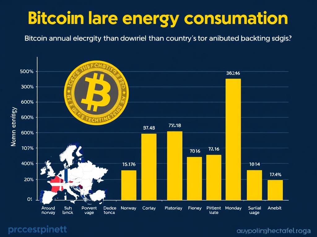 Chart showing Bitcoin's energy consumption compared to countries