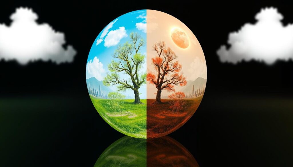 Climate-responsive artwork NFT changing based on environmental data