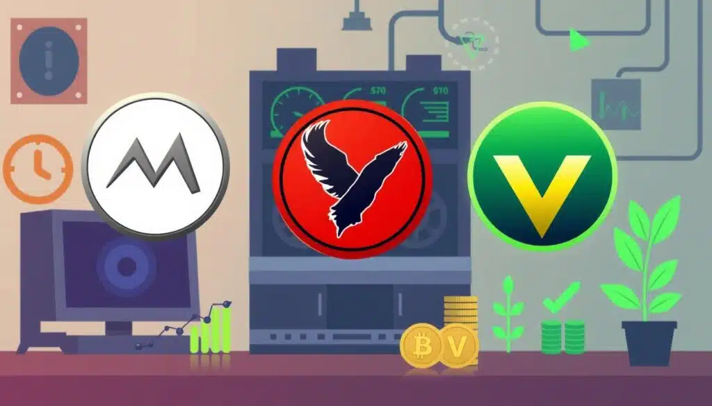 Comparison of energy-efficient cryptocurrencies for mining at home with low electricity costs