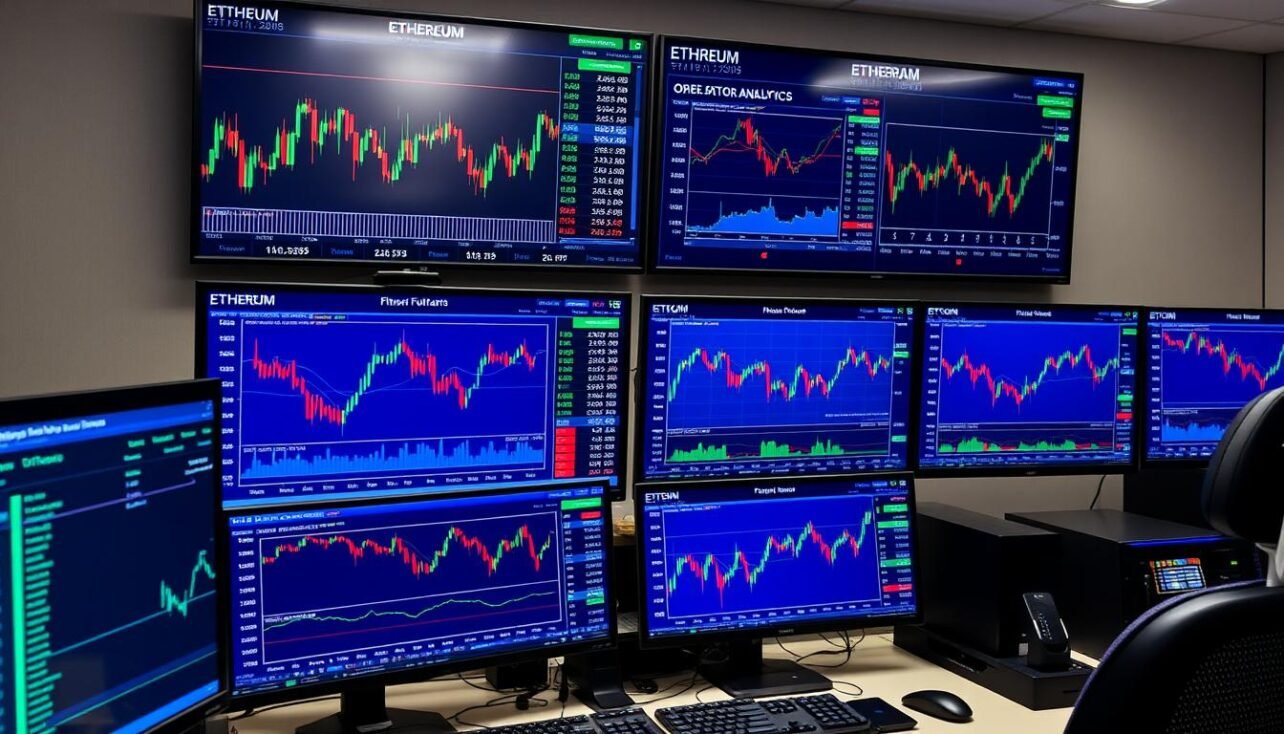 Cryptocurrency Futures and Derivatives Market Analysis for Price Discovery showing price charts and order books