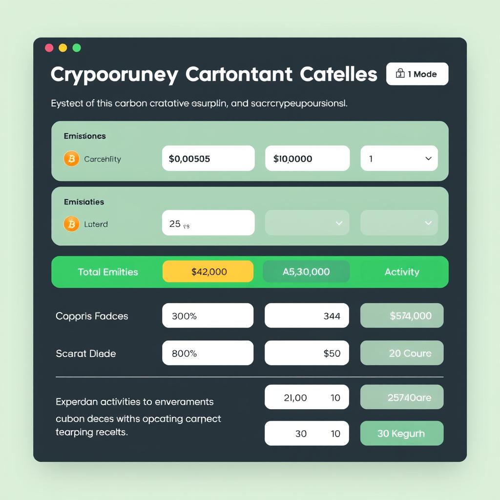 Cryptocurrency carbon footprint calculator