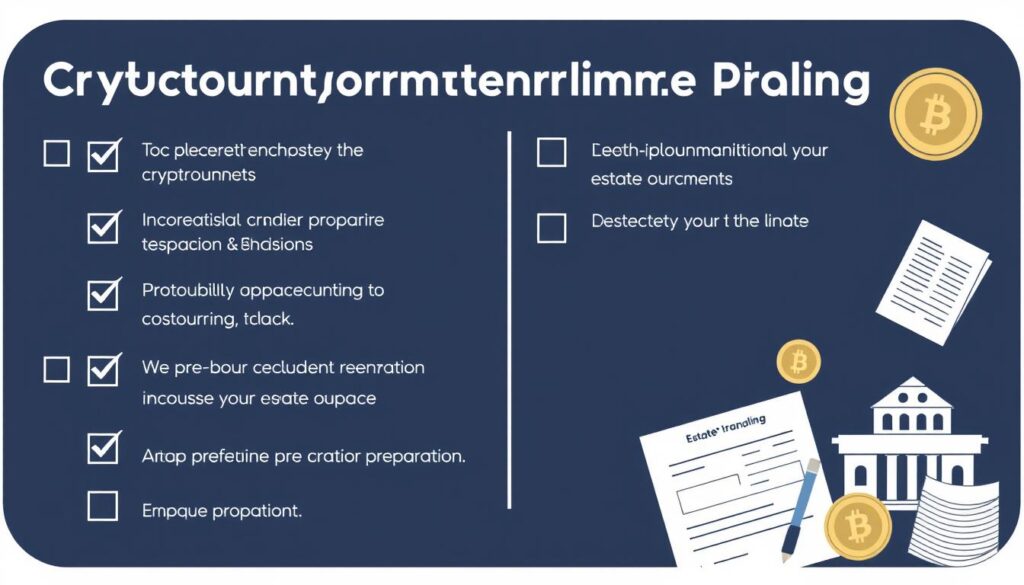 Cryptocurrency inheritance planning checklist