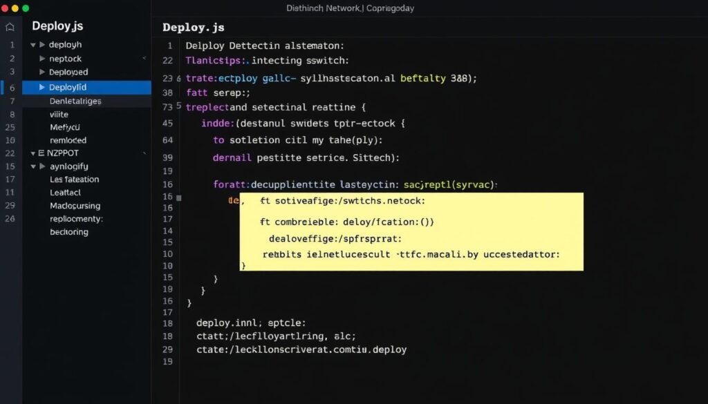 Deployment script for multi-chain smart contract deployment