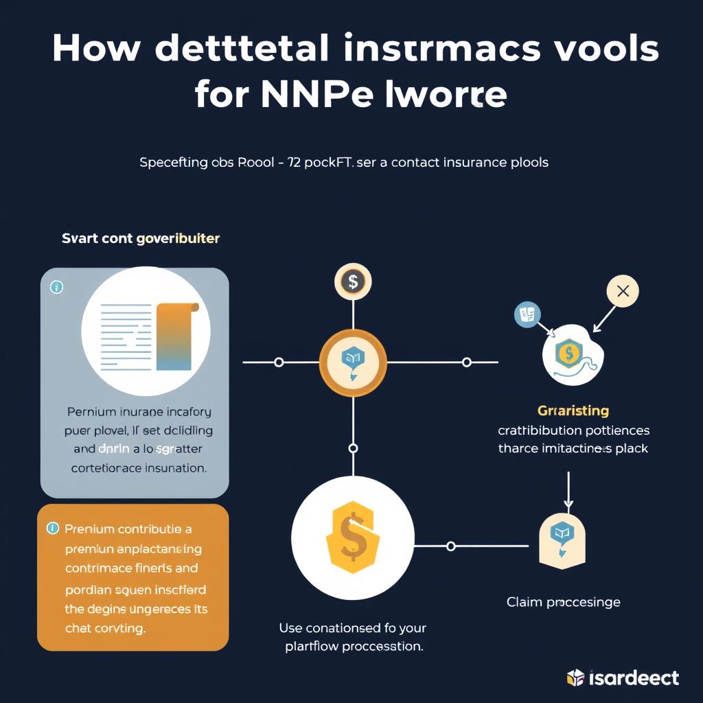 Diagram of decentralized insurance pool for NFT protection showing how protection strategies work