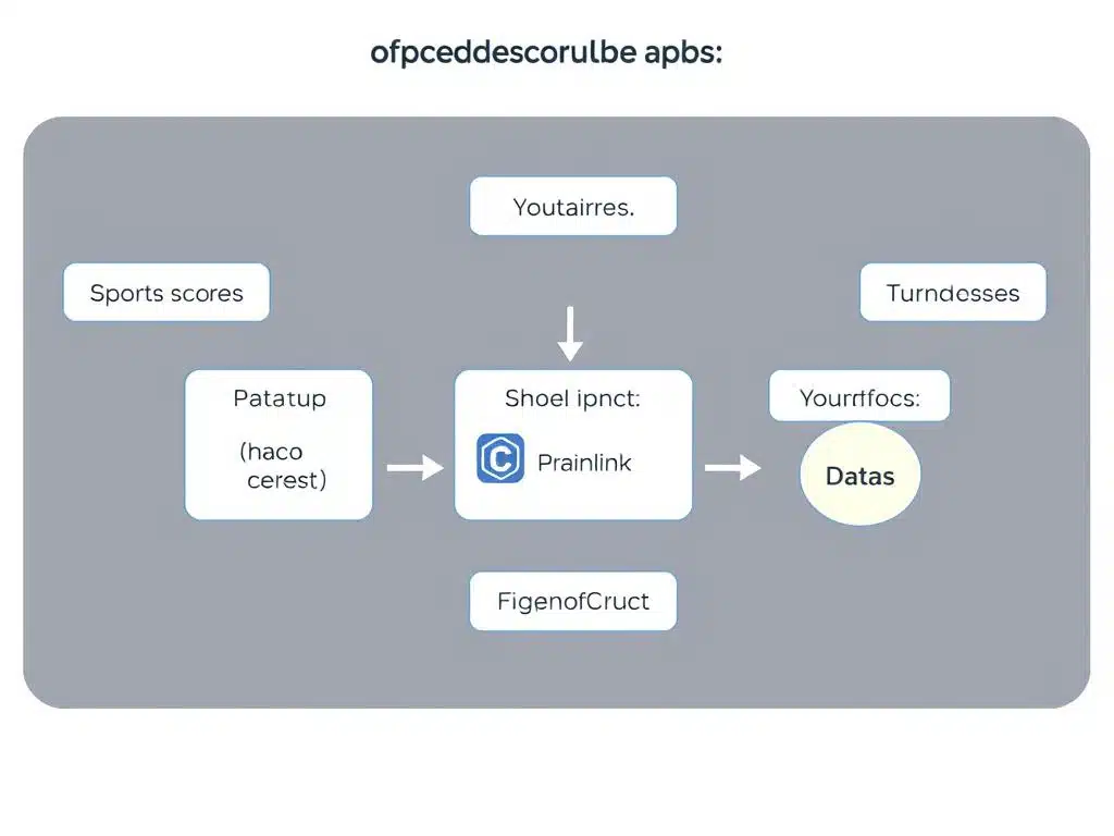 Diagram showing how Chainlink oracles connect dynamic NFTs to real-world data sources