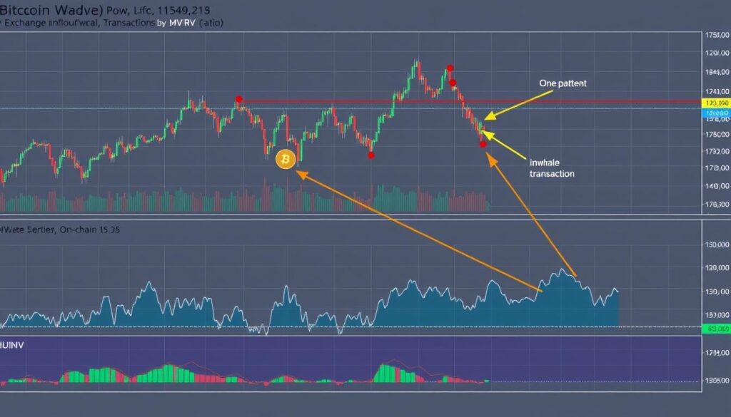 Elliott Wave analysis combined with on-chain metrics for Bitcoin