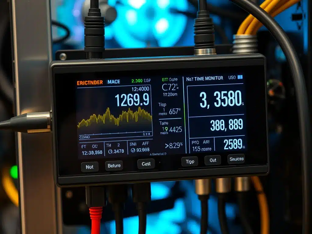 Energy monitoring setup for cryptocurrency mining
