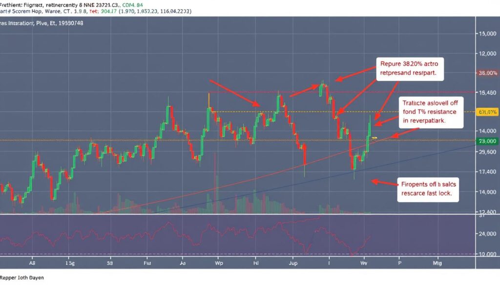 Ethereum price chart showing multiple Fibonacci retracement levels acting as support and resistance for cryptocurrency price prediction Ethereum price chart showing multiple Fibonacci retracement levels acting as support and resistance for cryptocurrency price prediction