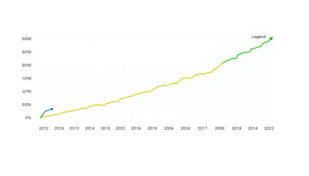 Graph comparing total crypto market cap growth against traditional markets like gold and S&P 500