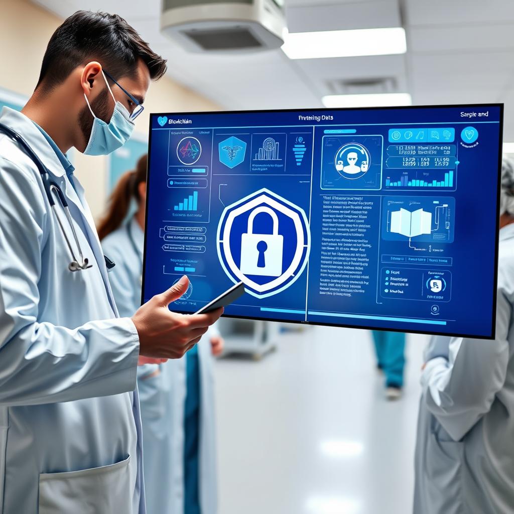Healthcare professionals using blockchain for medical records