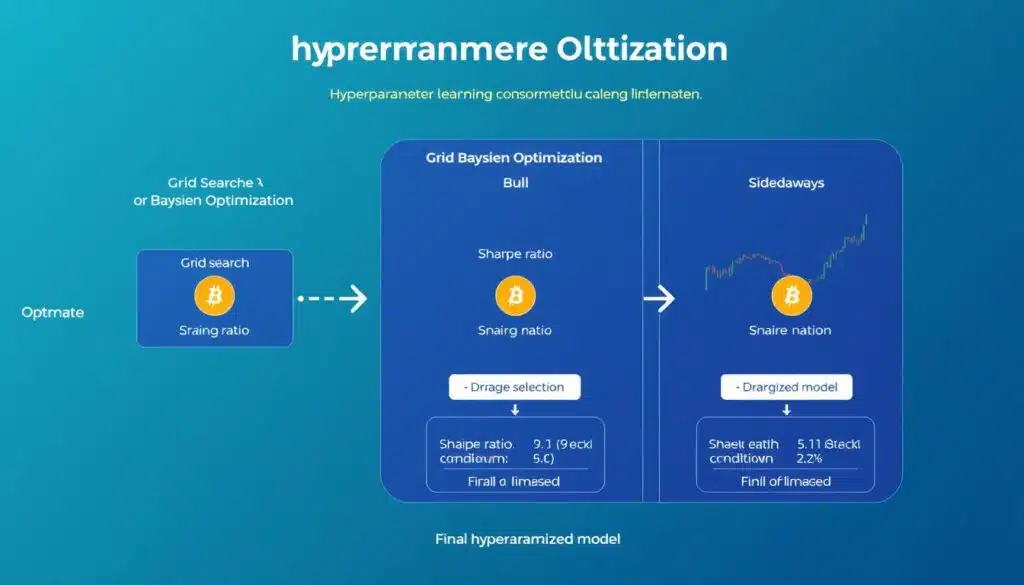 Hyperparameter optimization process for reinforcement learning cryptocurrency trading strategies