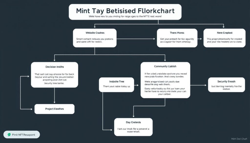 Mint Day Crisis Response Flowchart for NFT projects