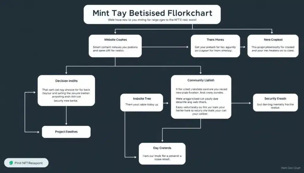 Mint Day Crisis Response Flowchart for NFT projects