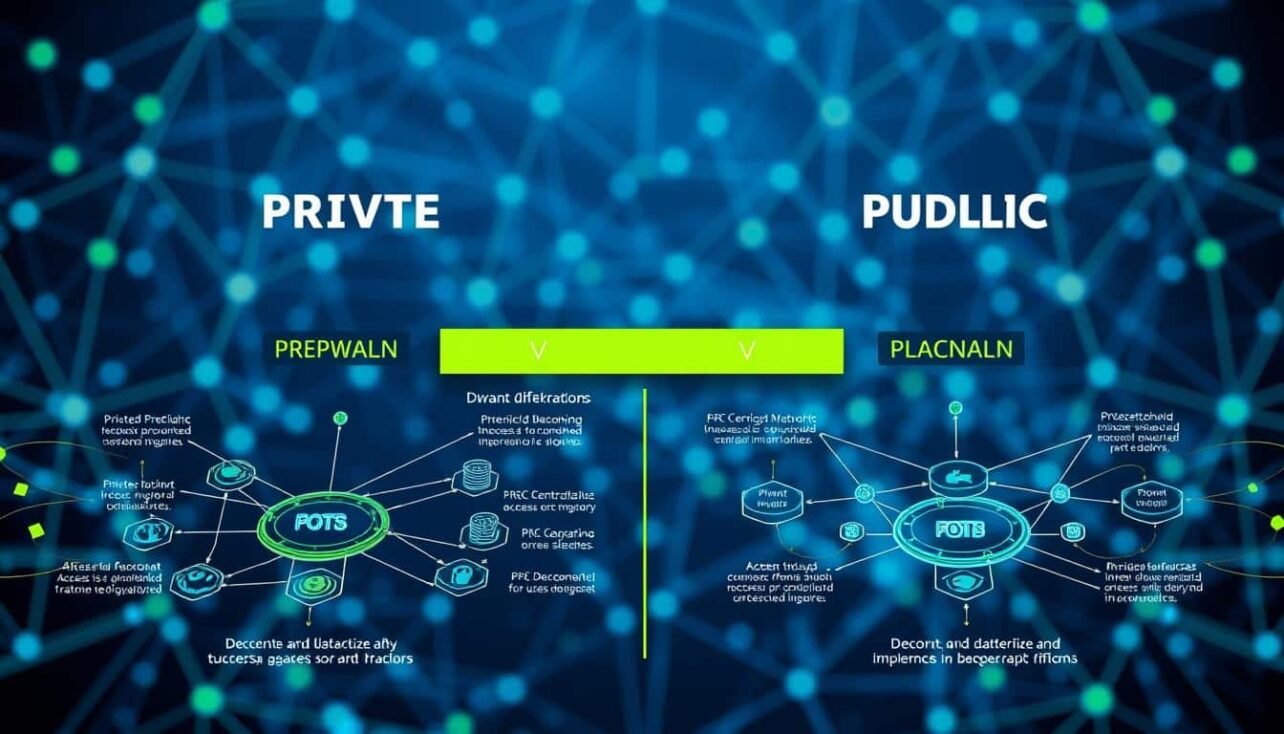 Private vs public blockchain networks advantages and disadvantages explained