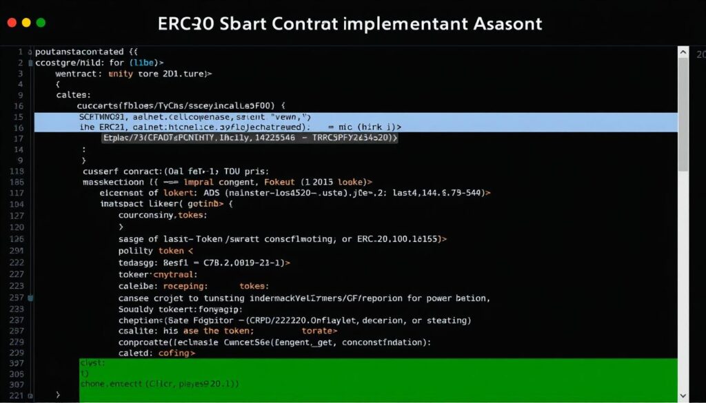 Smart contract code example for creating tokenized assets on blockchain platforms