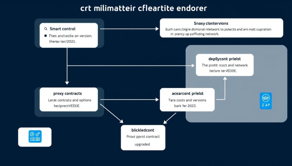 Smart contract maintenance across multiple blockchain networks