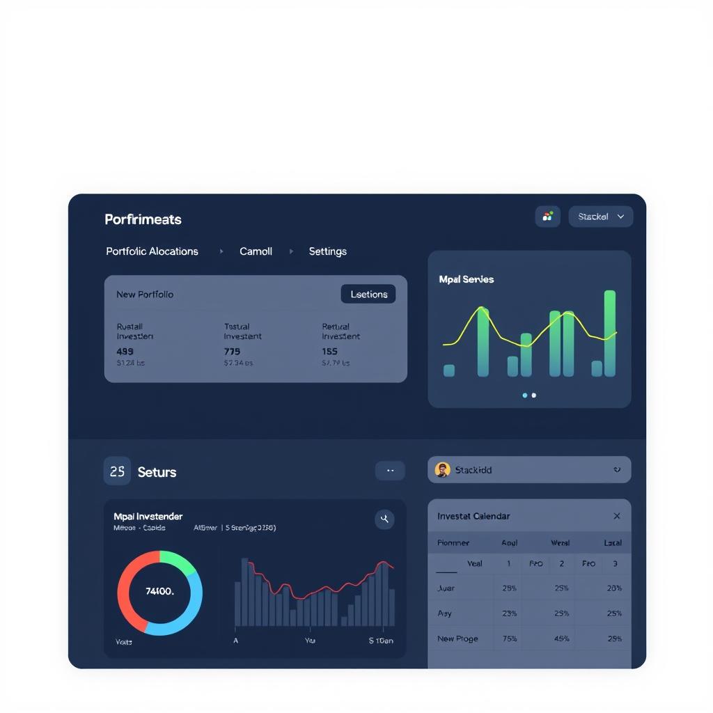 Stacked automated investing dashboard