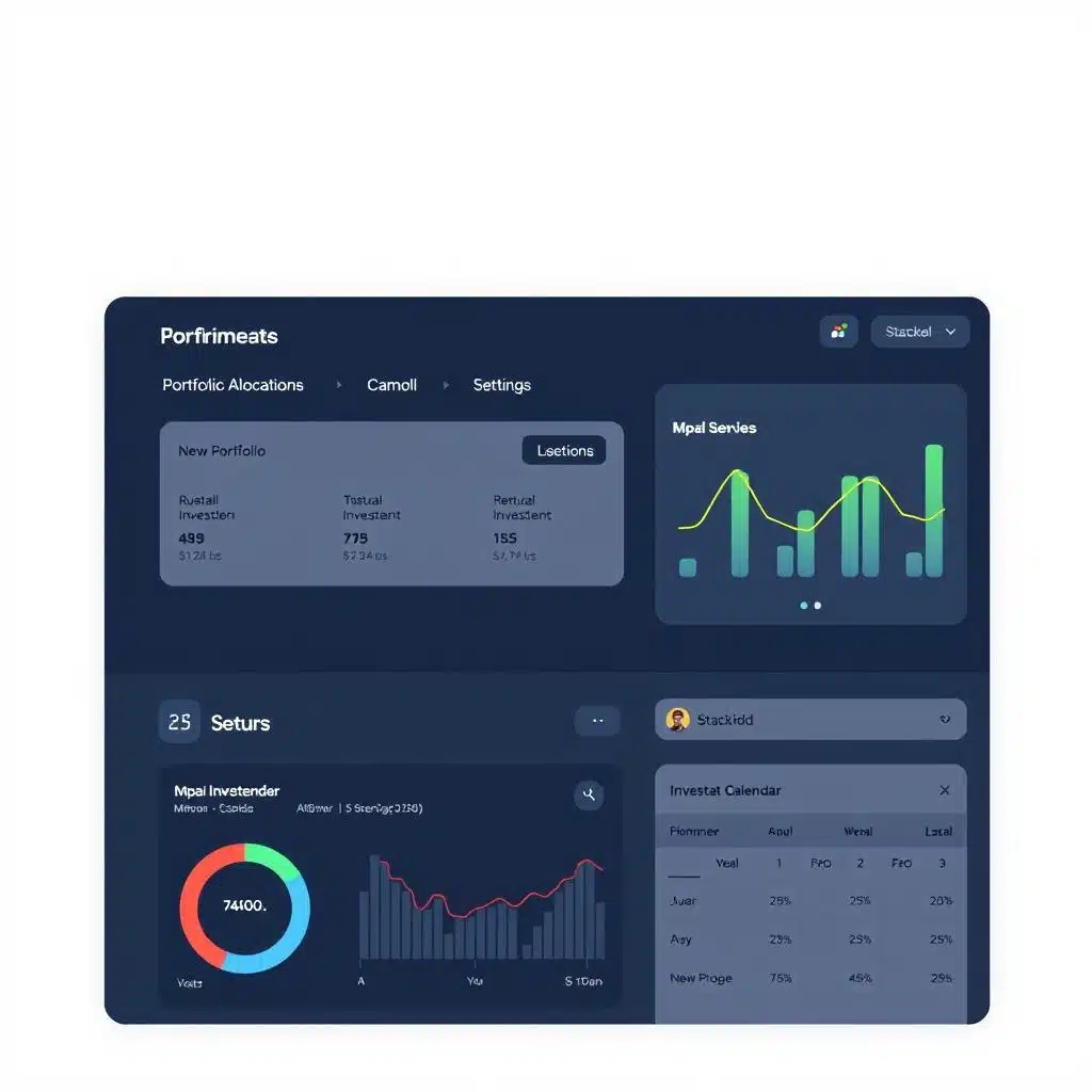 Stacked automated investing dashboard