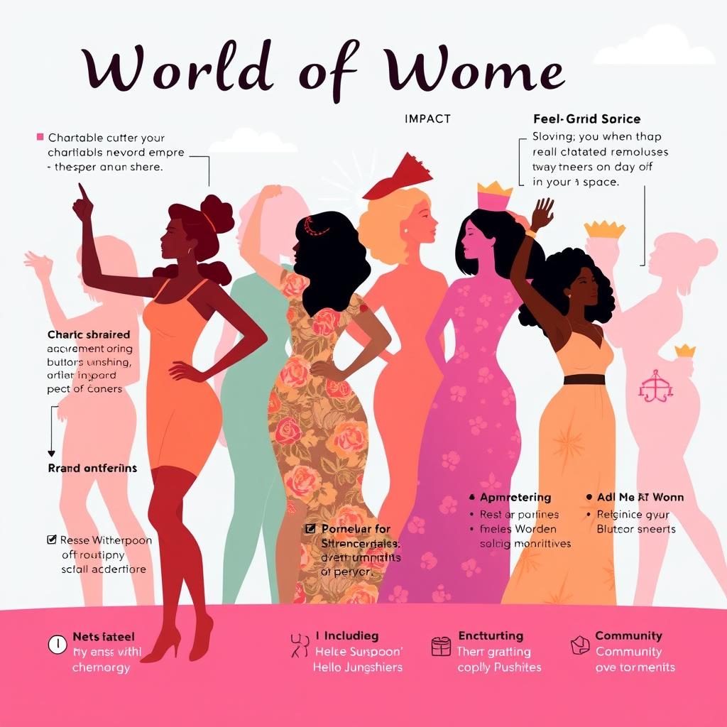 Stylized representation of World of Women NFT impact and community approach