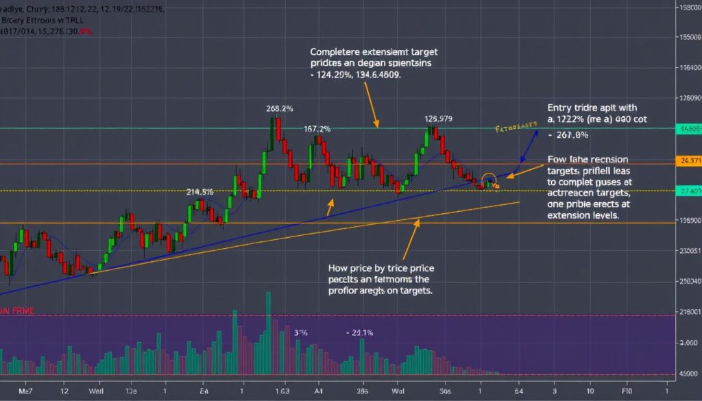 Using Fibonacci extensions to set price targets in cryptocurrency trading for price prediction Using Fibonacci extensions to set price targets in cryptocurrency trading for price prediction