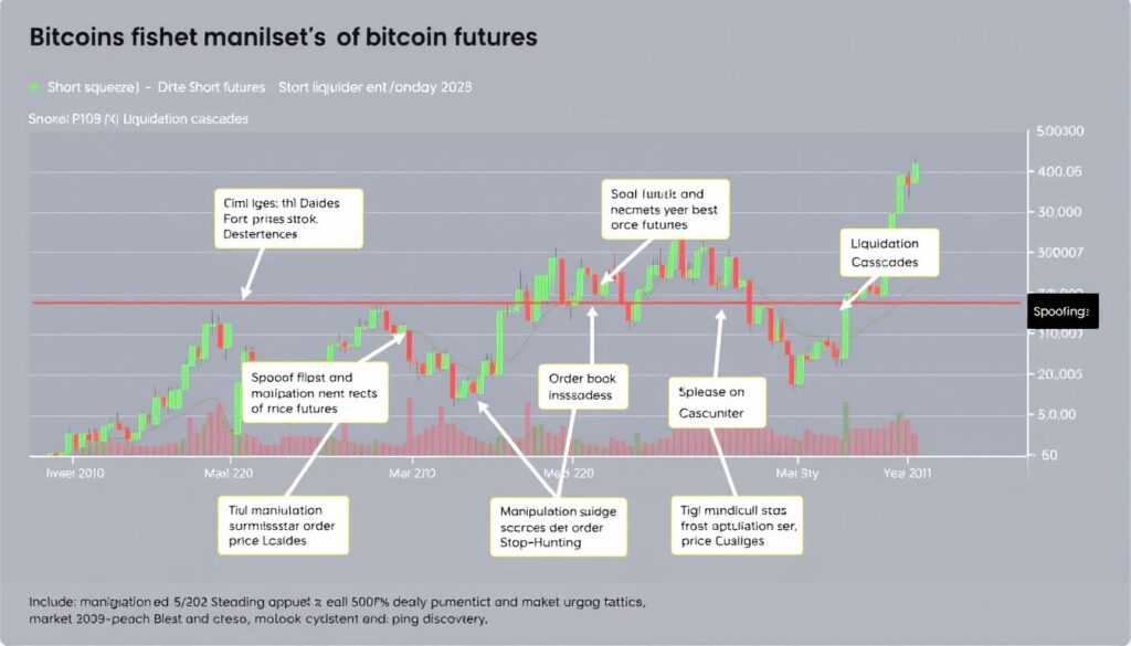 Visualization of market manipulation risks in cryptocurrency futures markets