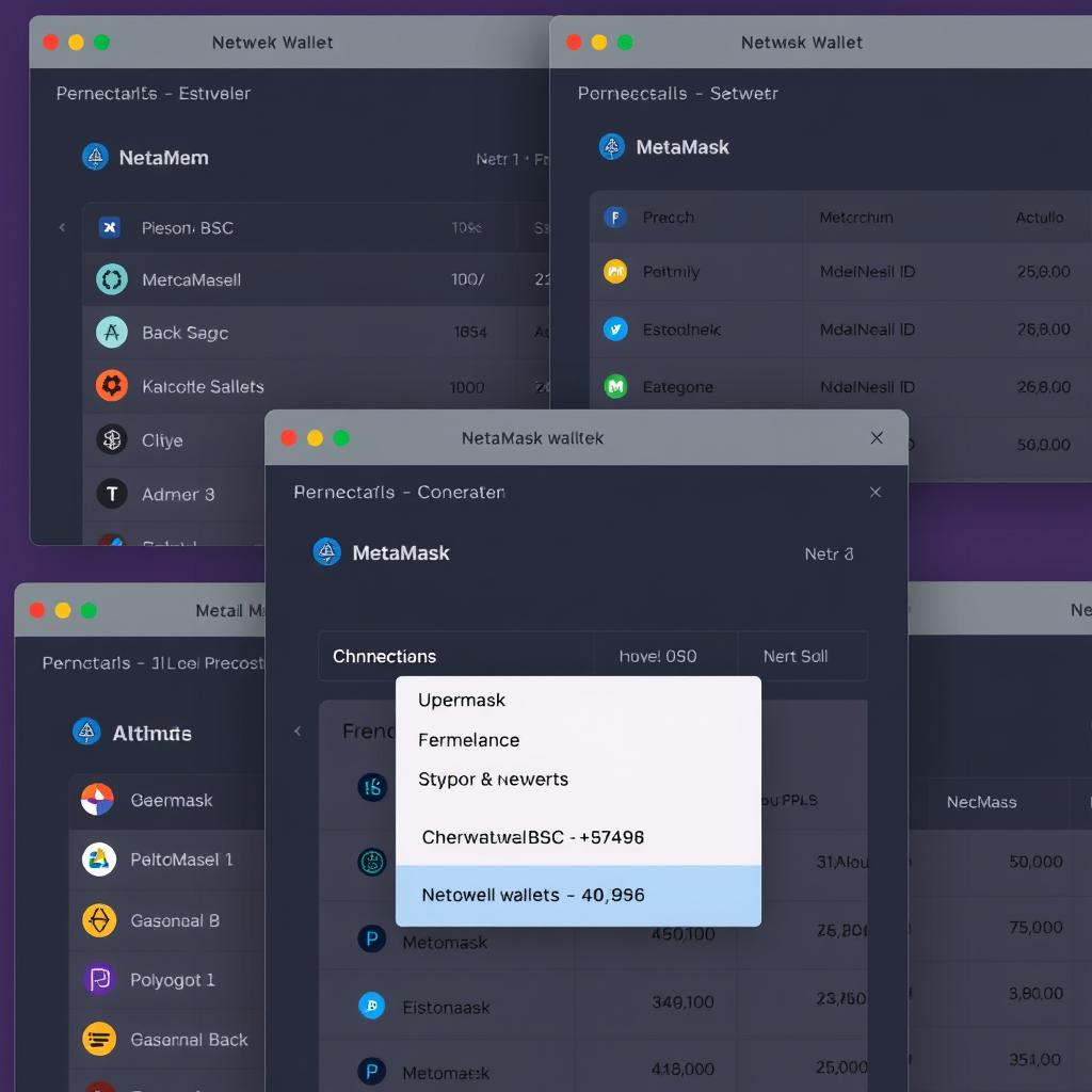 Wallet setup for multiple blockchain networks