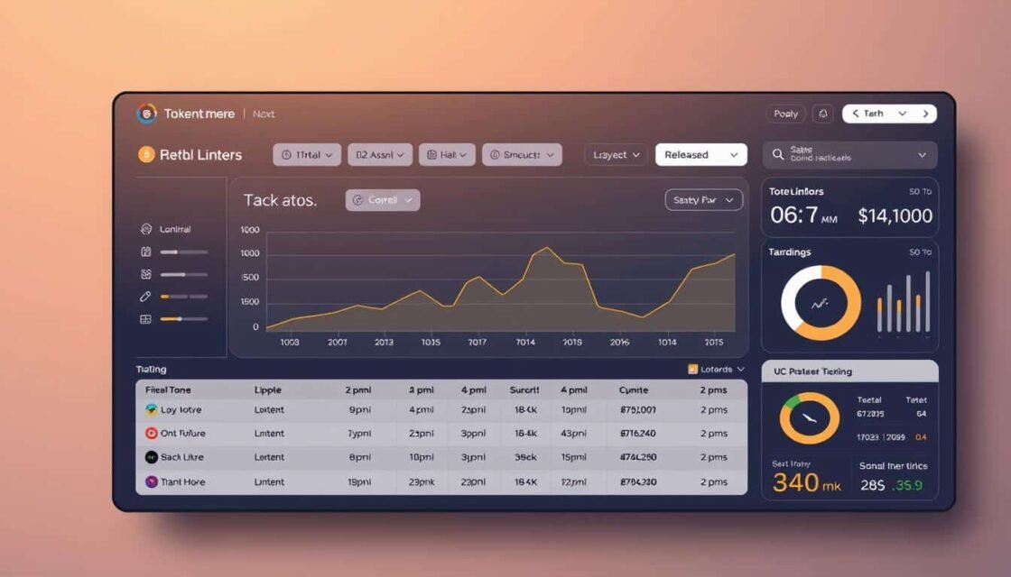 crypto token unlock schedule tracker