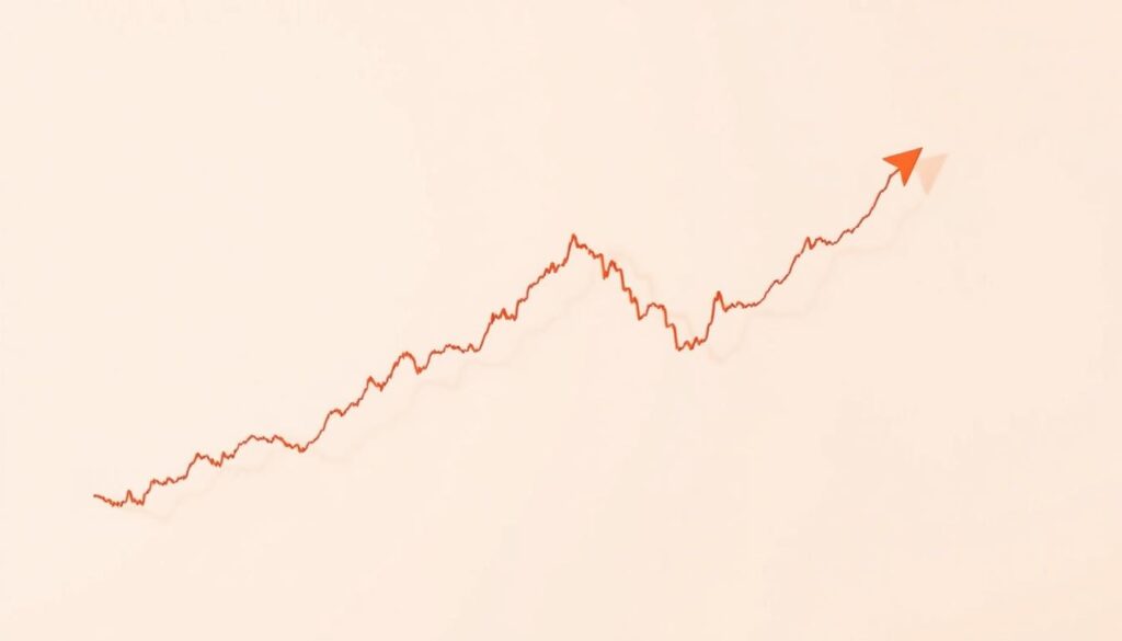 A detailed illustration showcasing the fundamentals of trend lines in financial analysis. A clean, minimalist backdrop with a soft, muted color palette sets the stage. In the foreground, a meticulously rendered stock chart displays crisp, distinct trend lines - both upward and downward - highlighting their purpose in identifying market patterns and momentum. The chart is illuminated by warm, directional lighting, casting subtle shadows that enhance the dimensionality of the lines. The composition is balanced, directing the viewer's eye towards the core concept of trend line analysis, free from distracting elements. An informative, yet visually captivating representation of the core principles discussed in the "The Basics of Trend Lines in Trading" section. A detailed illustration showcasing the fundamentals of trend lines in financial analysis. A clean, minimalist backdrop with a soft, muted color palette sets the stage. In the foreground, a meticulously rendered stock chart displays crisp, distinct trend lines - both upward and downward - highlighting their purpose in identifying market patterns and momentum. The chart is illuminated by warm, directional lighting, casting subtle shadows that enhance the dimensionality of the lines. The composition is balanced, directing the viewer's eye towards the core concept of trend line analysis, free from distracting elements. An informative, yet visually captivating representation of the core principles discussed in the "The Basics of Trend Lines in Trading" section.
