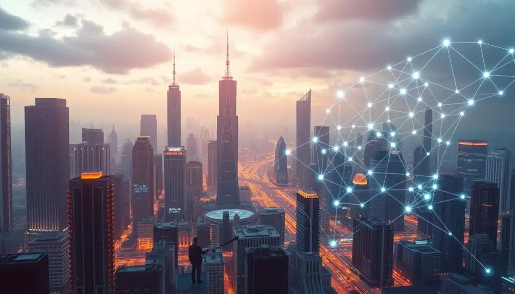 A futuristic cityscape with towering skyscrapers and a bustling financial district. In the foreground, a digital ledger with lightning-fast transactions and reduced fees. The middle ground features a group of business people shaking hands, symbolizing seamless cross-border settlements. The background showcases a network of interconnected nodes, representing the blockchain infrastructure that powers these rapid, cost-effective financial operations. The scene is bathed in a warm, neon-infused light, conveying a sense of innovation and progress in the world of cryptocurrency adoption. A futuristic cityscape with towering skyscrapers and a bustling financial district. In the foreground, a digital ledger with lightning-fast transactions and reduced fees. The middle ground features a group of business people shaking hands, symbolizing seamless cross-border settlements. The background showcases a network of interconnected nodes, representing the blockchain infrastructure that powers these rapid, cost-effective financial operations. The scene is bathed in a warm, neon-infused light, conveying a sense of innovation and progress in the world of cryptocurrency adoption.