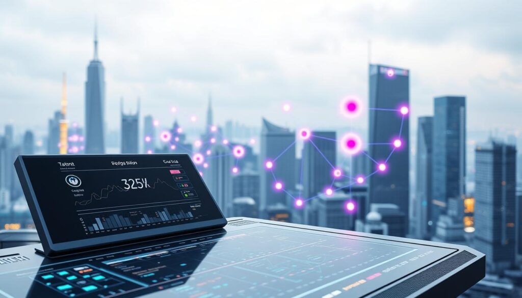 An abstract 3D rendering of various blockchain upgrade case studies. In the foreground, a sleek, futuristic blockchain node console displays real-time data and upgrade progress. In the middle ground, several interconnected blockchain networks are represented by vibrant, holographic nodes. The background depicts a cityscape of skyscrapers, symbolizing the global impact of blockchain technology. The lighting is soft and diffused, creating an atmosphere of innovation and progress. The camera angle is positioned to showcase the complexity and dynamism of blockchain upgrades, conveying a sense of technological advancement. An abstract 3D rendering of various blockchain upgrade case studies. In the foreground, a sleek, futuristic blockchain node console displays real-time data and upgrade progress. In the middle ground, several interconnected blockchain networks are represented by vibrant, holographic nodes. The background depicts a cityscape of skyscrapers, symbolizing the global impact of blockchain technology. The lighting is soft and diffused, creating an atmosphere of innovation and progress. The camera angle is positioned to showcase the complexity and dynamism of blockchain upgrades, conveying a sense of technological advancement.