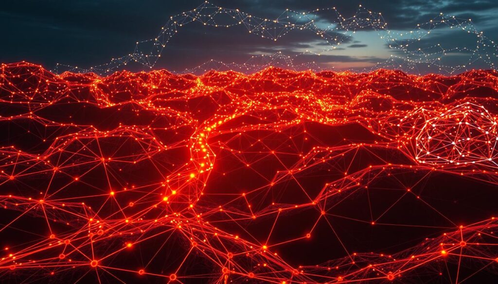 Interactions: a seamless dance of protocols, platforms, and tools. In the foreground, digital assets flow effortlessly between decentralized ecosystems, bound by smart contracts and APIs. The middle ground showcases interoperable interfaces, allowing developers to build applications that span boundaries. In the background, a vibrant network of open-source libraries and developer tools hum with activity, empowering collaboration and innovation. Warm lighting accentuates the organic fluidity of this interconnected landscape, while a wide-angle lens captures the expansive potential of cross-chain harmonization.