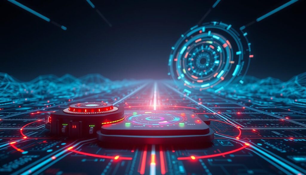 A complex blockchain validation process, with a network of diverse nodes verifying transactions on a sleek, futuristic digital ledger. In the foreground, a central hub showcases a holographic display depicting the flow of data, with color-coded indicators representing different stages of validation. In the middle ground, intricate blockchain algorithms and cryptographic protocols swirl in a mesmerizing display of computational power. The background is a minimalist, tech-inspired landscape, bathed in a cool, azure-tinted lighting that evokes the precision and efficiency of the blockchain system. The overall scene conveys the robustness, transparency, and security of the blockchain validation process. A complex blockchain validation process, with a network of diverse nodes verifying transactions on a sleek, futuristic digital ledger. In the foreground, a central hub showcases a holographic display depicting the flow of data, with color-coded indicators representing different stages of validation. In the middle ground, intricate blockchain algorithms and cryptographic protocols swirl in a mesmerizing display of computational power. The background is a minimalist, tech-inspired landscape, bathed in a cool, azure-tinted lighting that evokes the precision and efficiency of the blockchain system. The overall scene conveys the robustness, transparency, and security of the blockchain validation process.