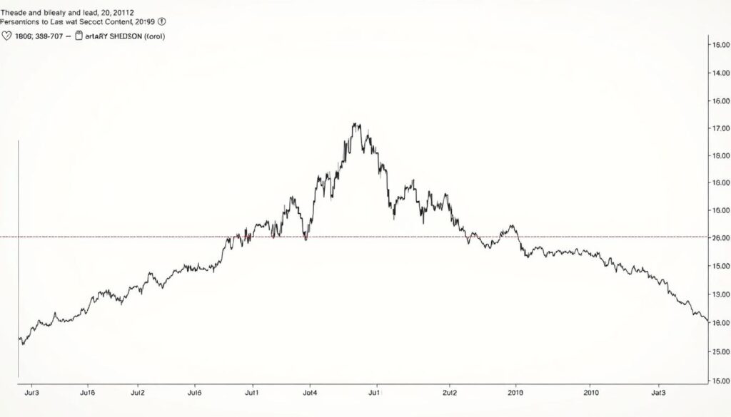 A detailed chart depicting a classic head and shoulders pattern in the crypto markets. The chart shows a central peak (the "head") flanked by two smaller peaks (the "shoulders") with a distinct neckline connecting the lows. The chart is rendered in a clean, minimalist style with crisp lines and a neutral color palette, allowing the pattern to stand out clearly. Subtle highlights and shadows suggest realistic lighting and depth, while the chart fills the frame, emphasizing the importance of this technical analysis indicator. The overall mood is one of analytical precision, guiding the viewer's attention to the key features of the head and shoulders formation.