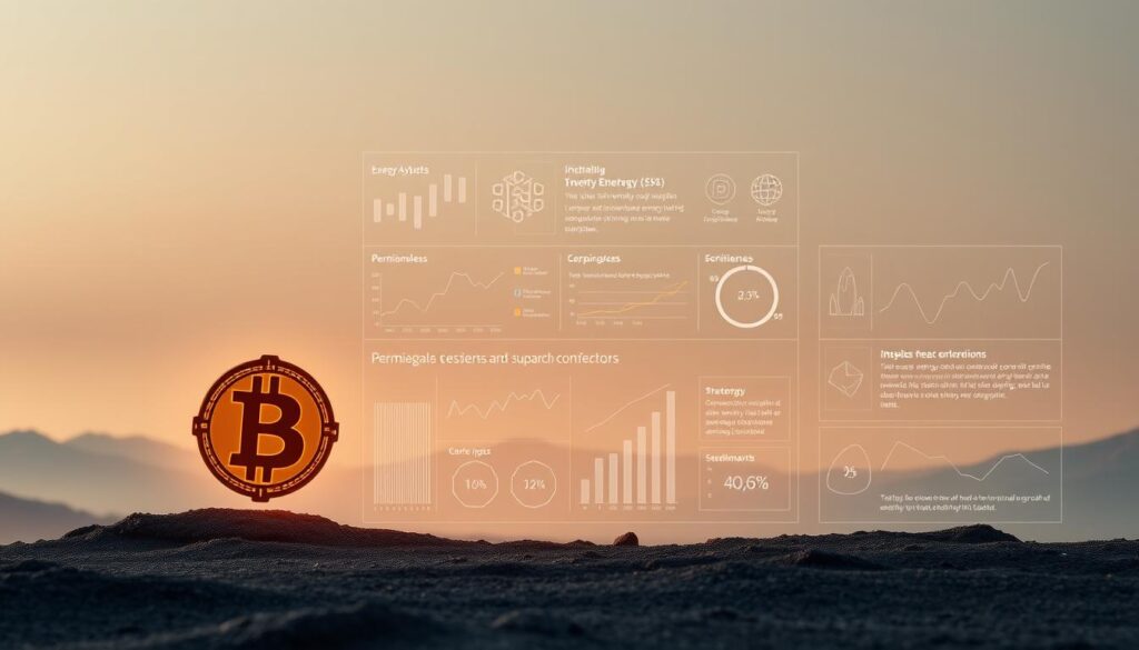 A detailed comparison of energy consumption between permissioned and permissionless blockchain systems, depicted through a sleek and minimalist data visualization. In the foreground, two distinct blockchain icons representing the two architectures, their relative energy usage visualized through glowing energy symbols of varying intensities. The middle ground showcases clean, infographic-style data charts and graphs, highlighting the strategic considerations around energy efficiency for blockchain adoption. The background is a muted, gradient-based landscape, conveying a sense of technological sophistication and innovation. Crisp lighting and a cinematic camera angle lend an authoritative and informative tone to the overall image.