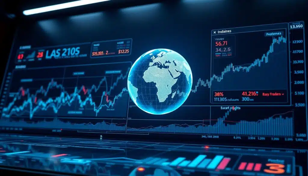 A detailed cryptocurrency liquidity analysis displayed on a sleek, glass-like interface. In the foreground, dynamic charts and graphs visualize the flow of digital assets, their trading volumes, and price fluctuations. The middle ground showcases a holographic globe, symbolizing the global scale of the cryptocurrency market. Subtle neon accents and a minimalist color palette create a futuristic, tech-savvy atmosphere. Soft, directional lighting from above casts dramatic shadows, emphasizing the precision and complexity of the data analysis. The overall composition conveys a sense of advanced financial technology, deep market insights, and the interconnected nature of the cryptocurrency ecosystem.