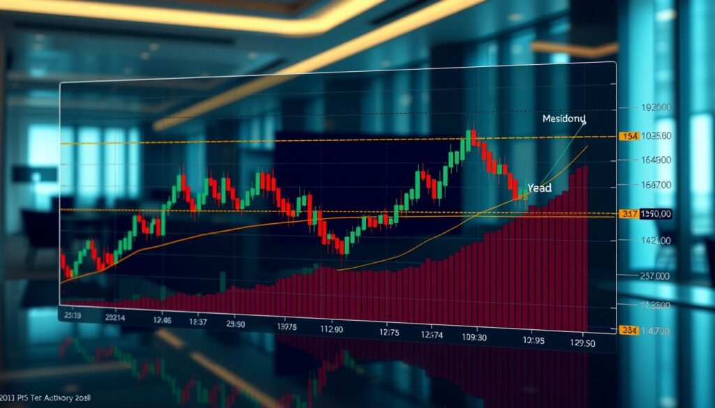 A detailed technical analysis chart depicting the levels and patterns of the Bitcoin cryptocurrency, presented against a backdrop of a sleek, modern financial setting. The chart features clear, well-defined candlestick patterns, support and resistance lines, and various technical indicators such as moving averages and Fibonacci retracements. The chart is rendered in high resolution with a focus on clarity and precision, capturing the complexity and nuance of Bitcoin's price movements. The overall atmosphere conveys a sense of analytical depth and professionalism, suitable for inclusion in a detailed financial article on institutional cryptocurrency demand. A detailed technical analysis chart depicting the levels and patterns of the Bitcoin cryptocurrency, presented against a backdrop of a sleek, modern financial setting. The chart features clear, well-defined candlestick patterns, support and resistance lines, and various technical indicators such as moving averages and Fibonacci retracements. The chart is rendered in high resolution with a focus on clarity and precision, capturing the complexity and nuance of Bitcoin's price movements. The overall atmosphere conveys a sense of analytical depth and professionalism, suitable for inclusion in a detailed financial article on institutional cryptocurrency demand.