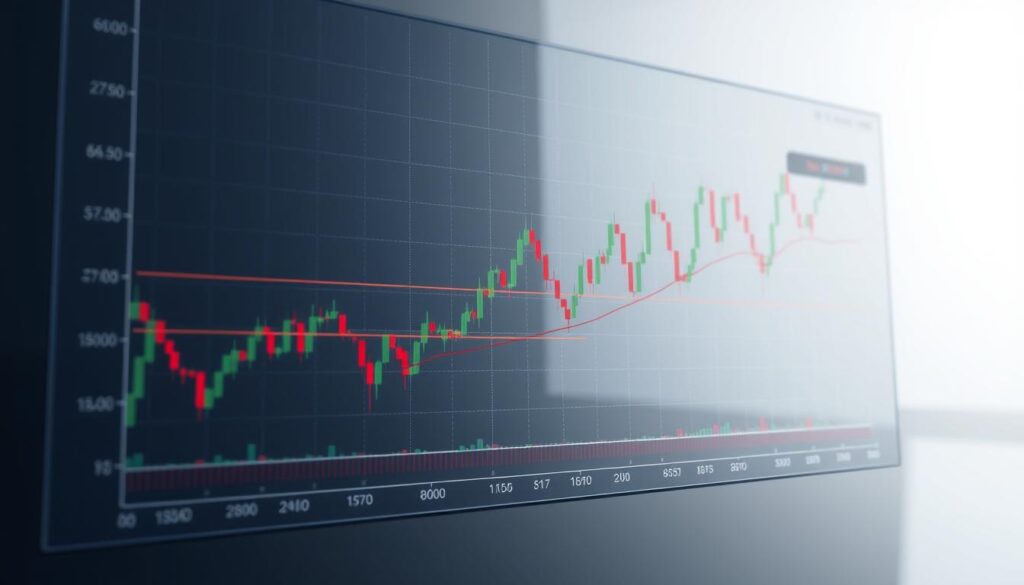 A professional stock chart displaying various trading strategies and their optimal timeframes. The chart is set against a clean, minimalist backdrop with a subtle gradient, allowing the data to take center stage. The lines and indicators are sharp, precise, and color-coded for easy interpretation. The overall mood is one of analytical focus, with a touch of sophistication. The chart is presented from a dynamic angle, conveying a sense of depth and dynamism. The lighting is soft and directional, creating a sense of depth and highlighting the key elements. The camera lens captures the chart in crisp, high-resolution detail, inviting the viewer to explore the intricacies of the data.