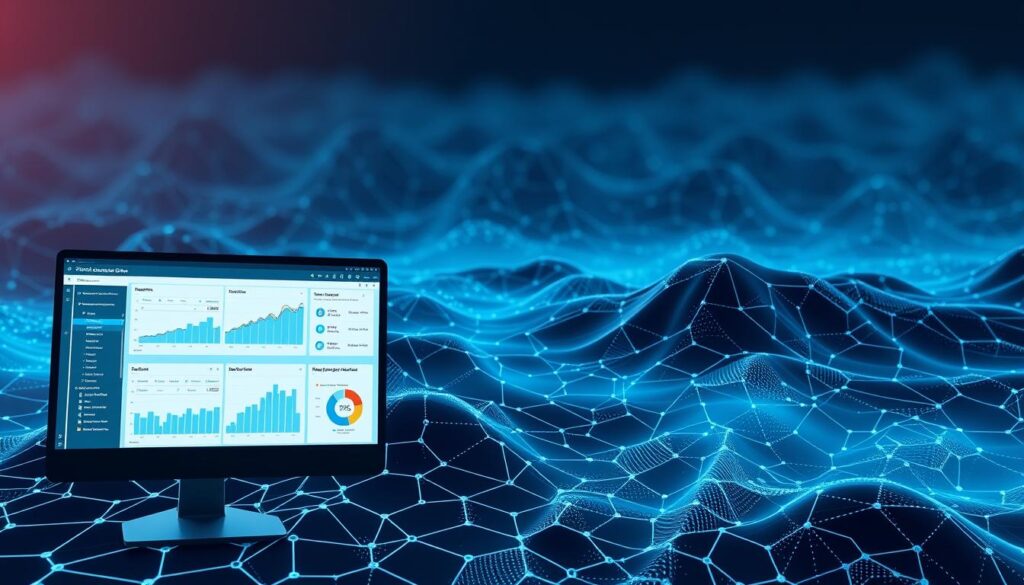 A seamless integration of on-chain and off-chain data, represented by a sleek, futuristic interface. In the foreground, a dashboard displays real-time analytics, charts, and insights gleaned from the combined data sources. The middle ground features interconnected nodes and data streams, symbolizing the flow of information between the on-chain and off-chain realms. In the background, a blockchain-inspired landscape with complex, overlapping hexagonal patterns creates a sense of depth and technological sophistication. The lighting is sharp and directional, casting dramatic shadows and highlights to emphasize the precision and clarity of the data integration. The overall mood is one of efficient, high-tech analysis, ready to empower cryptocurrency forensics and blockchain tracking capabilities. A seamless integration of on-chain and off-chain data, represented by a sleek, futuristic interface. In the foreground, a dashboard displays real-time analytics, charts, and insights gleaned from the combined data sources. The middle ground features interconnected nodes and data streams, symbolizing the flow of information between the on-chain and off-chain realms. In the background, a blockchain-inspired landscape with complex, overlapping hexagonal patterns creates a sense of depth and technological sophistication. The lighting is sharp and directional, casting dramatic shadows and highlights to emphasize the precision and clarity of the data integration. The overall mood is one of efficient, high-tech analysis, ready to empower cryptocurrency forensics and blockchain tracking capabilities.