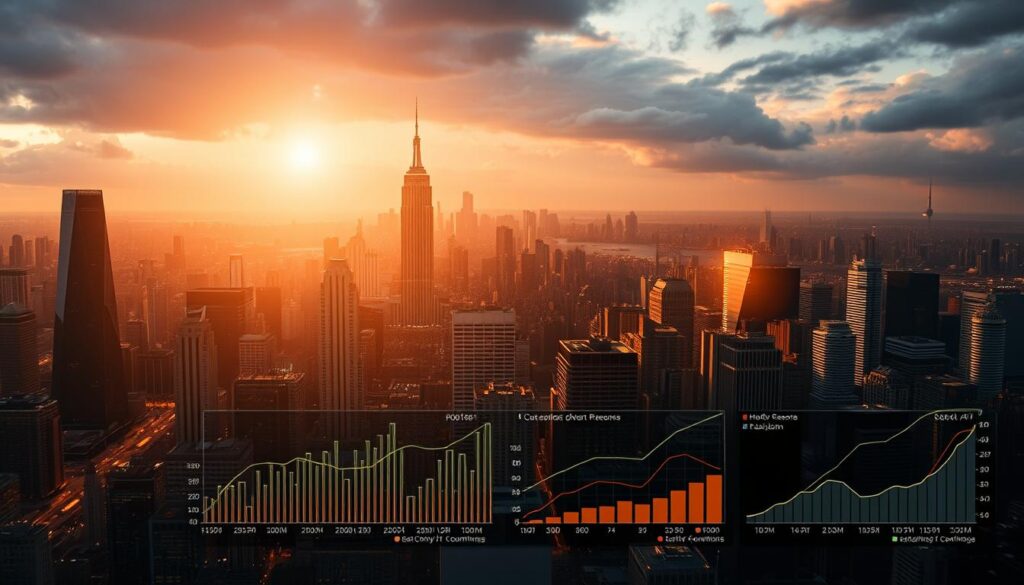 A sprawling cityscape, its gleaming skyscrapers casting long shadows, symbolizing the far-reaching financial impact of a devastating ransomware attack. In the foreground, a glowing, ominous wireframe model of a computer system, its circuits pulsing with malicious energy. The sky is tinted with ominous hues, adding to the sense of foreboding. Amidst the urban landscape, a series of bar graphs and financial charts depicting the staggering costs incurred by organizations, from lost revenue and productivity to the hefty ransoms demanded by the attackers. The scene is illuminated by a single, piercing spotlight, highlighting the gravity of the situation and the urgent need for comprehensive cybersecurity measures. A sprawling cityscape, its gleaming skyscrapers casting long shadows, symbolizing the far-reaching financial impact of a devastating ransomware attack. In the foreground, a glowing, ominous wireframe model of a computer system, its circuits pulsing with malicious energy. The sky is tinted with ominous hues, adding to the sense of foreboding. Amidst the urban landscape, a series of bar graphs and financial charts depicting the staggering costs incurred by organizations, from lost revenue and productivity to the hefty ransoms demanded by the attackers. The scene is illuminated by a single, piercing spotlight, highlighting the gravity of the situation and the urgent need for comprehensive cybersecurity measures.